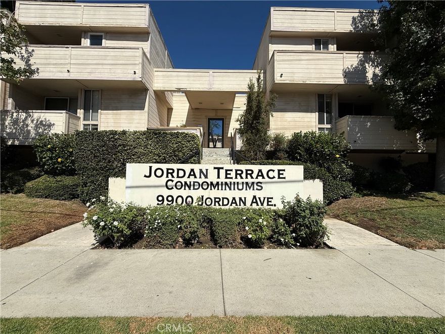 Beautifully Updated 2-Bedroom Condo in a Small 18-Unit Gated Chatsworth Community - This stunning 2-bedroom, 2-bath condo is located in a secure gated community in the heart of Chatsworth. Recently renovated with fresh paint and newer flooring, the home is bright and inviting with abundant natural light throughout. Situated on the second floor, the unit features an open-concept layout that includes a spacious living room, dining area, kitchen, and private balcony. The efficient kitchen is equipped with granite countertops, a built-in microwave, stove/oven, and dishwasher. The primary suite offers a private bathroom and a walk-in closet, while the second bedroom includes mirrored closet doors. A stackable washer and dryer (purchased in 2021) are conveniently located in the hallway bathroom. Additional upgrades include a new AC unit (2022) and a new roof (2023). The unit comes with two tandem parking spaces in the gated garage. Conveniently located within walking distance to the Metro station, bus stops, shopping, and restaurants. HOA dues include water, trash, earthquake insurance, and roof maintenance.