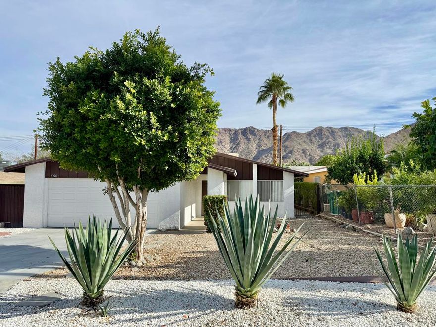 3 bedrooms, 2 baths, pool home located high in the Cove for long-term lease, available unfurnished for a minimum 1 year lease. Flooring in all three bedrooms will be redone with luxury vinyl plank. Laundry in garage, easy maintenance desert landscape, and gated pool.Housing provider takes care of maintaining pool and landscaping.