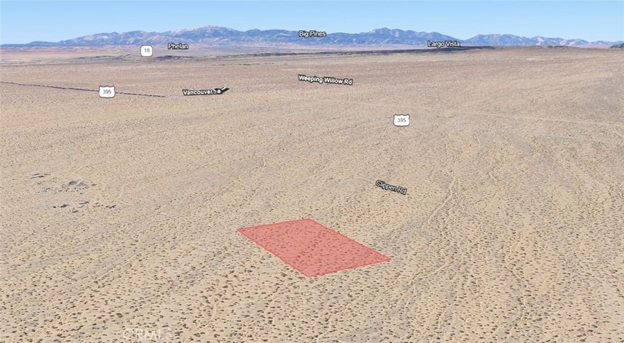 5 acres zoned Residential Vacant Land ready for your vision. Land parcel identified by APN:0462-651-21-0000. No situs address assigned by county; address shown is for MLS input only. GPS coordinates: 34.754255, -117.460554. Buyer to verify zoning, permitted uses, and utility availability.