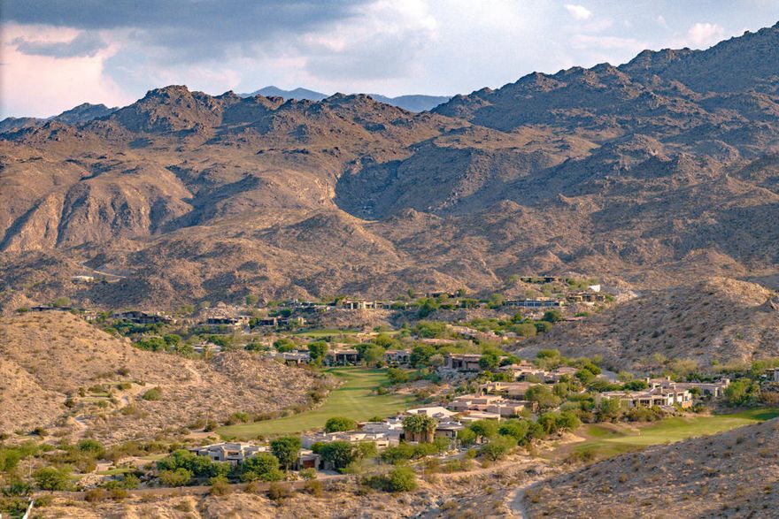 The deserts best kept secret, Cahuilla Hills. 5 acres of complete seclusion, tranquility and privacy on this corner lot. Neighboring Bighorn Golf Club with endless views. Zoned R-1-5 with the county of Riverside. You can build 2 homes, plus it already comes with a casita. The casita is 1 bedroom, 1 bath, and completely remodeled. It is complete with electricity, water and septic. Clay walls, wood floors, and restored from its original status. The value is mainly in land, but the casita makes for a fun desert escape! Conveniently located 5 minutes from El Paseo. El Paseo is the mini ''Rodeo Drive'' of the desert featuring some of the finest restaurants, retail shops, coffee shops, and much more! Call today for your private showing!