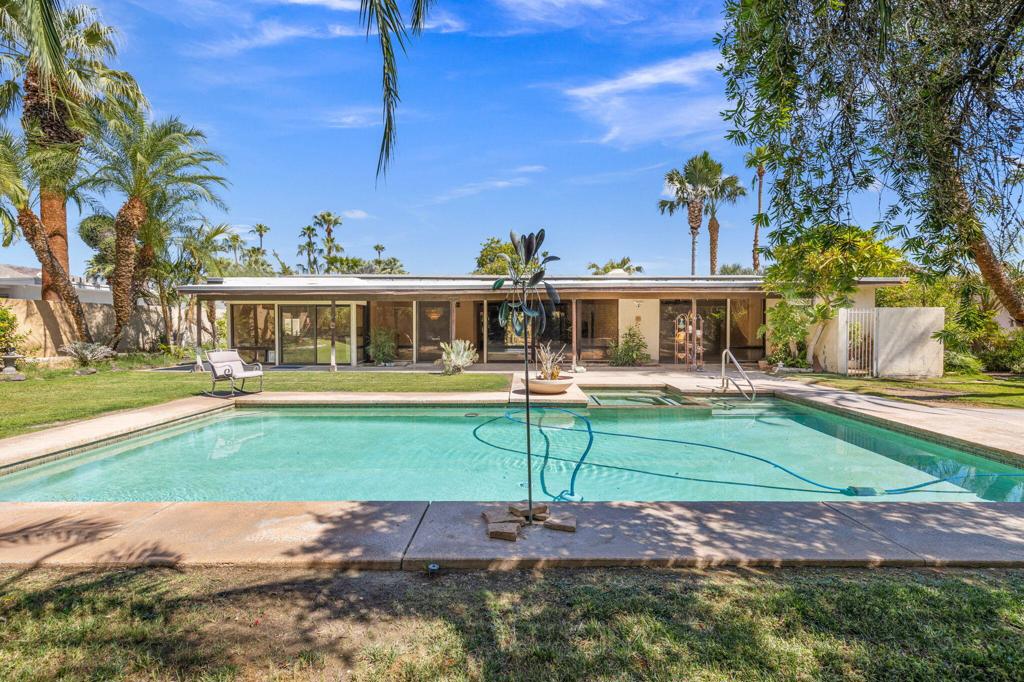 Check out this beautiful home in South Palm Desert just a few streets from El Paseo. Just shy of 2200 sq. ft. with a great lot of 13,504. Super Pool, great beautiful great room with lots of room to make it your forever home. Solor panels are in and paid for which makes it a very affordable price and home. Put this beauty on your must see list.