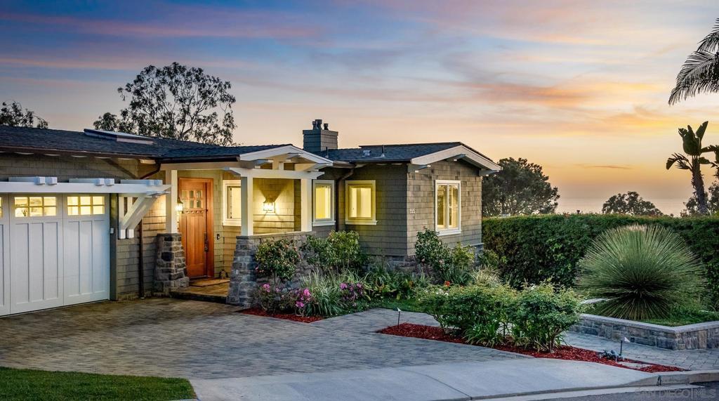 BIG OCEAN VIEWS from this welcoming coastal craftsman freshly renovated & offers 3,047SF 4BR/3.5BA, solar, 13,834SF lot w/ a 2BR/2BA 1100SF ADU currently under construction which can also be accessed off 11th Street. Enjoy several ocean view decks for lounging, entertaining & fabulous sunsets over the water. It’s a perfect home for multigenerational families or guests w/ the main house living like a single level. Quiet & private yet only a short stroll to Del Mar Village shops, restaurants or the beach. Big ocean views are enjoyed from this welcoming coastal craftsman in Olde Del Mar which has been freshly renovated and offers 3,047 square feet of spacious living space, 4 bedrooms, 3.5 bathrooms & 13,834SF lot. The property has a generous 1100SF, 2 bedroom & 2 bathroom ADU currently under construction which can also be accessed from 11th Street. As you arrive at the home you’re taken in by the beauty of this classic Del Mar neighborhood, ocean views & the welcoming aesthetic of the property with flowers blooming as you approach the front door. As you enter you are welcomed by a generous entryway with blonde hardwood floors, crisp alabaster walls and ocean views as you make your way towards the dining room and living room just off the gorgeous chef’s kitchen. The kitchen, offering more ocean views, is light & bright with professional appliances & natural stone countertops. Serve casual fare right in the kitchen at the dining area or enjoy larger family dinners in the dining room which also opens to the outdoor ocean view deck perfect for summer BBQs. Past the dining room down the hall you’ll find the ocean view serene master bedroom and bath with a stunning freestanding tub. There is a secondary bedroom & laundry room also on this main level. This home truly lives like a single level. Downstairs you’ll find two more bedrooms with their own lovely private ocean view patios to enjoy. Also on property is a 2BR/2BA ADU currently under construction which also offers views of the water & is additionally accessed off of 11th Street. This is a great space for multigenerational living, visiting guests or could be a fantastic revenue source. Enjoy only a short stroll to the beach, the Del Mar Village shops & restaurants. Equipment: Dryer,Garage Door Opener, Range/Oven, Washer Sewer: Public Sewer Topography: GSL