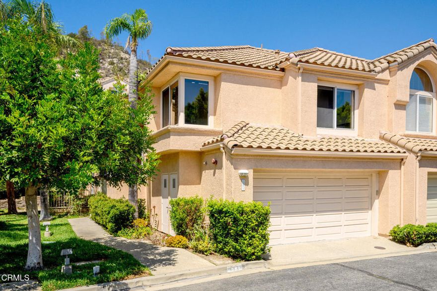 Gorgeous attached home w/ one common wall, & corner unit located in the coveted Rancho San Rafael community. This beautiful, well-maintained home is light, bright and spacious & high vaulted ceiling. Recessed lighting and sprinkler system throughout. The living room features a fabulous stacked stone mantel. Separate dining room and family room. Totally remodeled Kitchen has plenty of cabinets for storage. Dishwasher. Laundry is separated in its own room with plenty of storage. Downstairs is all Marble  floor. Upstairs features extraordinary wood floors. The large primary suite has bamboo ceiling fan and  Retreat area & views of hillside. Primary bathroom has double sinks, separate bath and tub. Two additional bedrooms that are spacious and bright. Side by side  patio area room for BBQ & a lot of plants Community features pool,/Spa tennis cts, playground , Rec-center etc.