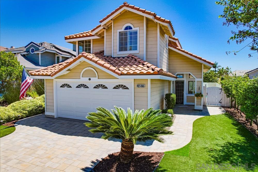 Welcome home to this "move-in" ready Carmel Mountain Ranch home! Features 3 bedrooms, 2 1/2 bathrooms in 1505 interior square feet. Natural sunlight emanates throughout this beautiful home with vaulted ceilings in the living room. Private backyard with solar-heated pool and roof mounted solar thermal system. Centrally located, this home provides easy access to top-rated schools, Carmel Mountain Plaza, an array of restaurants, shops, and numerous parks. With its unique features and prime location, this one will go quickly—don't miss out!