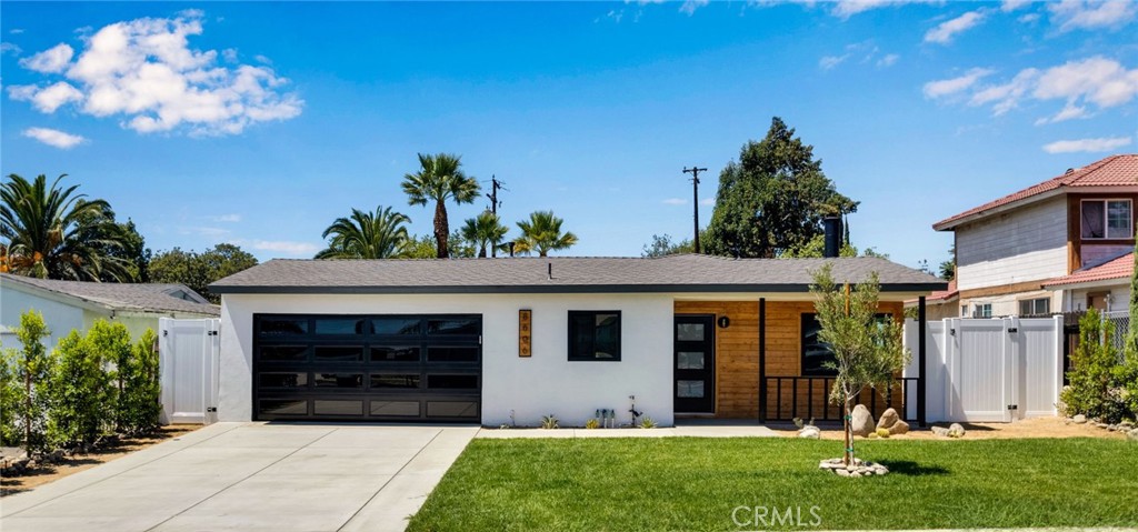 WON’T LAST!! Welcome to 8606 Edwin Street in the desired city of Rancho Cucamonga! This beautiful home is fully remodeled and waiting for the next homeowner to enjoy all of its new remedies and features! As you make your way driving into the home, you’ll find the house standing out with its vibrant new color, brand new garage door, and wooden panels across by the front door. Making your way into the home, you’ll open the door into a beautiful open layout of the kitchen overlooking the living room. This luxurious kitchen features quartz countertops, new cabinets, and brand new appliances such as the dishwasher, microwave, gas stove, and refrigerator as they all come with the sale of the home. Overlooking into the living room, you’ll discover the perfect area for entertainment and a new fireplace. As you make your way down the hallway, you’ll come across 4 ample sized bedrooms. The full bathroom in between features a quartz countertop sink with a newly tiled shower with a bath tub. The master bedroom in the corner of the house features its own private bathroom with a shower featuring new tiling and an overhead as well as detachable shower heads. When you walk out to the backyard, you’ll find a very large space perfect for entertainment and gatherings! This wonderful yard features an ample re-paved patio space, a completely redone swimming pool with a safety gate and newly plastered, and a deck behind the pool perfect for relaxing or a cookout! This very anticipated home is already drawing a lot interest before it hit the market and has many new features ideal to move into, such as new pavement for both the driveway and patio in the backyard, new roof, new AC, new water heater, new paint, new flooring throughout the entire home, decomposed granite throughout the backyard, and an overall amazing turnkey vibe to the property. Don’t wait, this opportunity won’t last long!!