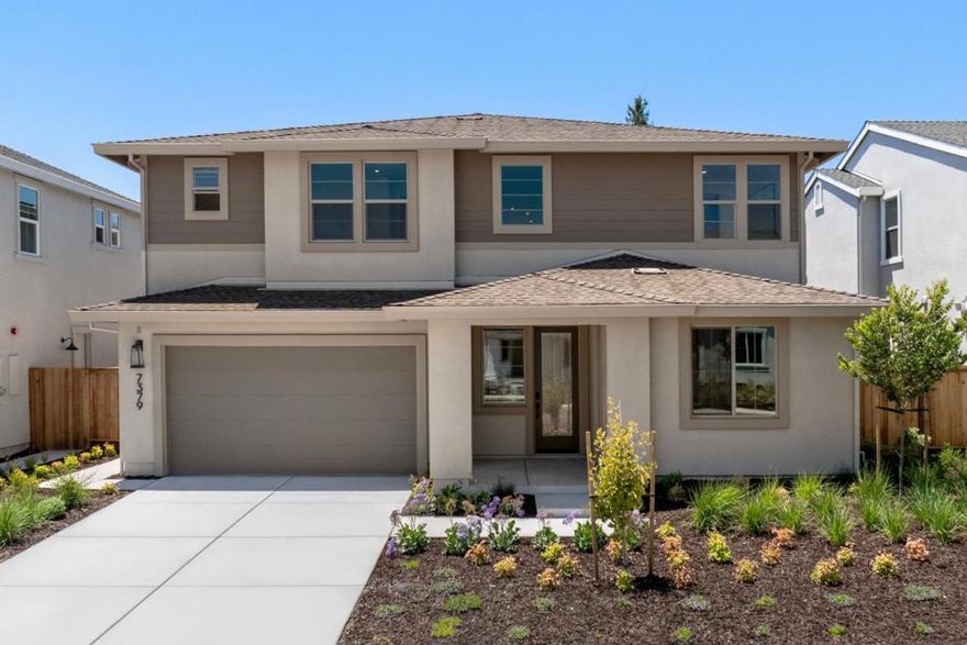 Thoughtfully designed with quality craftsmanship, contemporary interiors and sought-after amenities this brand new move-in ready home on homesite 3 in the Heritage on 6th Street community is located in the heart of downtown Gilroy.  Spacious and family-sized on an oversized lot, the premium hand-selected, designer curated interior details enhance the beauty of the elevated luxurious finishes.  Exceptional features include all-electric systems and leased solar paired with a Tesla Powerwall 3 battery.  An expansive gourmet kitchen offers a butlers pantry and features a Bertazzoni induction range, French door refrigerator, quartz countertops and spacious island. The 2-story foyer with elegant hardwood floors leads to a great room filled with an abundance of natural light.  Stacking glass doors blend indoor and outdoor living to a covered loggia creating a private oasis to unwind and entertain.  The first floor generational suite includes an en suite bathroom offering comfort and convenience. Central to the spacious loft upstairs are three secondary bedrooms and laundry room. A luxurious master suite is a sanctuary of retreat and tranquility. Photos and virtual tour are an artistic conceptual rendering for illustrative purposes and are not representative of the actual homesite.