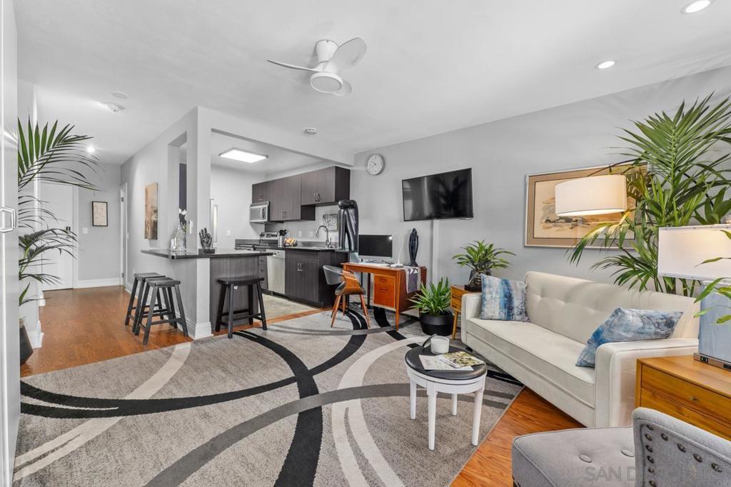 Step into your fully remodeled Pied-à-terre or full time home in the city. Every aspect of this condo was remodeled within the last three years, leaving you with only the decision of where to place your furniture. A built-in Murphy Bed allows for a gracious living room to entertain friends and family, while easily turning into your private bedroom at the flick of a wrist. A generously sized balcony overlooks Hillcrest to the west and your pool area just below. Best of the best! Step into your fully remodeled Pied-à-terre or full time home in the city. Every aspect of this condo was remodeled within the last three years, leaving you with only the decision of where to place your furniture. A built-in Murphy Bed allows for a gracious living room to entertain friends and family, while easily turning into your private bedroom at the flick of a wrist. A generously sized balcony overlooks Hillcrest to the west and your pool area just below. Walk to all that Hillcrest offers, from the multitude of restaurants, bars, boutique retailers and even Whole Foods, Ralphs and Trader Joes. Balboa Park is just a jog away as is Mission Hills and North Park. After a hard day at work, take a dip in your pool, workout in your private gym, and open your patio door to allow the afternoon breezes from the west to cool you down!