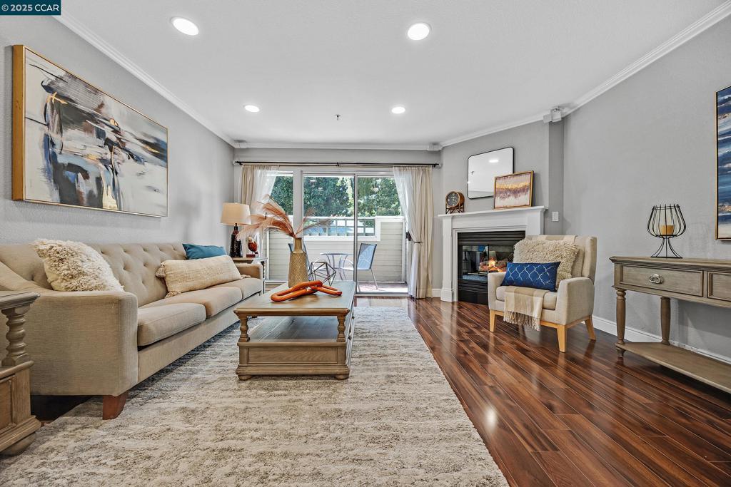 Welcome to this wonderful 1-bedroom, 1-bath level-in residence that blends modern finishes with effortless charm in the City Oaks Condo community that has NO RENTAL RESTRICTIONS. Featuring sleek wood flooring, fresh interior paint, new recessed lighting in the living room and kitchen, in-unit laundry, and elegant granite countertops, this home offers a turnkey experience in a highly desirable setting. Enjoy serene pool views from your cozy private patio—perfect for morning coffee or evening unwinding. The layout maximizes space and light, creating a warm and inviting atmosphere. As an added bonus, the unit has a detached one-car garage. Whether you're a first-time buyer, downsizer, or savvy investor, this gem delivers on all fronts. Located in an unbeatable area close to shopping, dining, freeways, and BART, you’ll love calling this place home!
