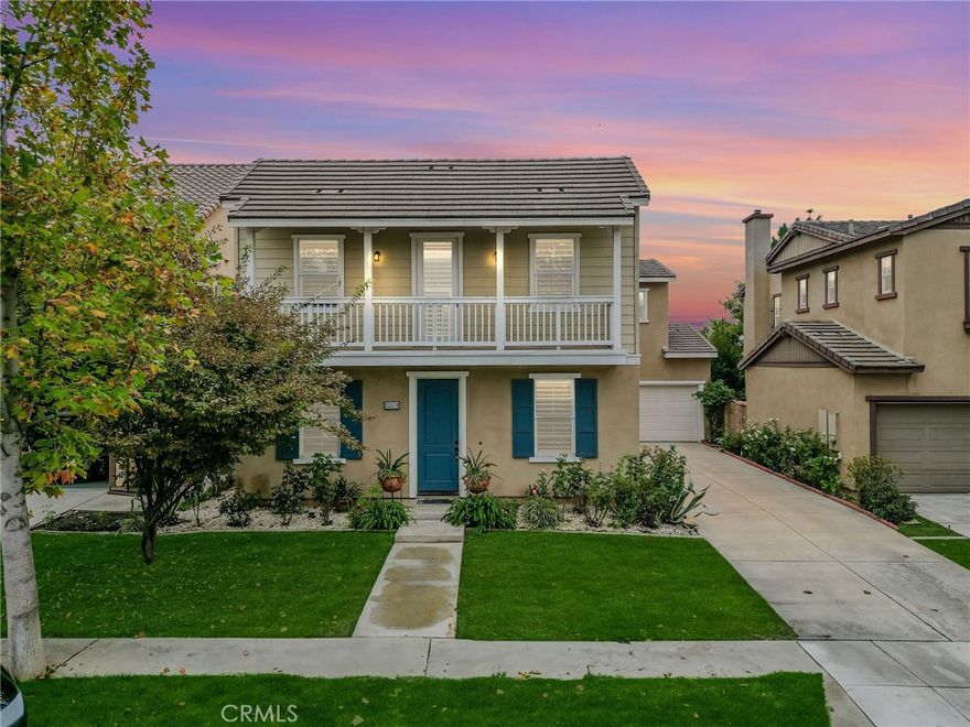 Beautiful Home in Gated Vintner’s Grove – Rancho Cucamonga. Welcome to this 4-bedroom, 3.5-bathroom home nestled within the exclusive gated community of Vintner’s Grove. This residence offers the perfect blend of elegance, comfort, and functionality. The open concept chef’s kitchen features abundant cabinetry, stainless steel appliances and a spacious walk-in pantry. The kitchen seamlessly connects to the inviting family room and a cozy fireplace, creating a warm space for everyday living and entertaining. Enjoy versatile living areas including a formal dining room and a flexible formal living room that can easily serve as a fifth bedroom or private home office. Upstairs, a bonus room provides extra space for relaxation, work, or play. Additional highlights include a breakfast nook, a large laundry room, and an attached garage with an extended driveway. Step outside to a peaceful backyard retreat, perfect for outdoor dining or enjoying quiet moments under the California sun. Residents also have access to the community swimming pool and spa, adding to the resort-like atmosphere. Conveniently located near Victoria Gardens Mall, Ontario Mills, fine dining, and top-rated schools, this home combines charm, comfort, and an unbeatable location. Come experience the best of Rancho Cucamonga living.