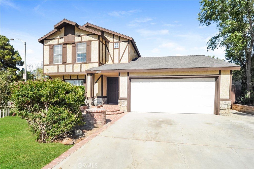 Discover comfortable living at 45142 Rodin Avenue in Lancaster! This impressive two-story home offers 5 bedrooms and 3.5 bathrooms, providing ample space for everyone. Inside, you'll find two cosmetic fireplaces perfect for cozy evenings. The kitchen comes equipped with a gas range/oven and dishwasher, ready for your culinary adventures. The spacious primary bathroom is a true retreat, boasting a double vanity and a walk-in shower. For added convenience, washer/dryer hookups are located on the first floor in the garage. Outside, you'll find a two-car garage and a fully fenced backyard, ideal for relaxation or outdoor activities. Don't miss the opportunity to make this wonderful Lancaster home your own!