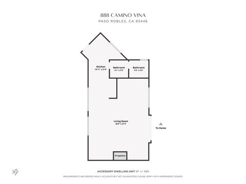Tiny photo for 888 Camino Vina, Paso Robles, CA 93446 (MLS # SC26110794)