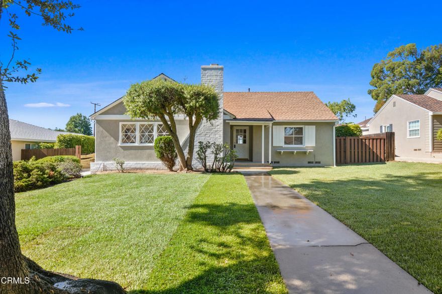 Welcome to this beautifully updated 2-bedroom, 2-bathroom home nestled in one of Whittier's most peaceful residential pockets. Step inside to a bright and inviting living area featuring refinished hardwood floors, soft neutral tones, and abundant natural light streaming through classic grid-style windows. The spacious layout seamlessly connects to a dining area perfect for entertaining or casual meals. The kitchen blends timeless charm with modern touches, showcasing crisp white cabinetry, new quartz-style countertops, and updated fixtures -- all opening toward the backyard for easy indoor-outdoor living. Both bedrooms are generously sized, with the primary suite offering serene views of the greenery outside. A standout feature of this property is its large backyard, offering endless possibilities for gardening, entertaining, or even future expansion or an ADU (buyer to verify). The detached garage and wide open lawn make this home ideal for those seeking space and flexibility. Located in a quiet, established neighborhood, the property enjoys a central Whittier location close to shopping, dining, and local parks, while maintaining a calm, suburban atmosphere. Don't miss the opportunity to own this move-in ready home that perfectly blends comfort, character, and potential.