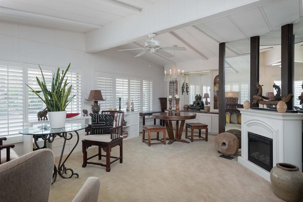 This LARGE and lovingly maintained home has had several upgrades and is ready for your personalization. With 1800 sq feet, you have room for multiple sitting areas as well as a full built -in office space. This home boasts Cathedral Ceilings, Plantation Shutters and newly installed vinyl flooring in Primary Suite & Bath. As you enter the front patio, there is a nice shaded area for morning coffee or chatting with neighbors. The front Sitting area combined with a Dining Room leads to the Kitchen with a full array of appliances and tons of pantry storage. The extra large Living Room is great for evening movie night or quiet reading. The guest bedroom and bath in hallway lead to the large Primary Suite with full Length walk in closet. The Primary Bath has a garden tub, step in shower and dual sinks. The oversized laundry room has a full-sized Washer/Dryer and space for an office or wine cooler storage. The covered tandem carport leads to a large storage closet. New A/C System in 2023, quiet interior location with steps to the Clubhouse. Come check out this ready to occupy home, priced to sell !! The Canyon is centrally located in the Valley and has easy Freeway access on Gene Autry Trail or Date Palm Dr. We are near shopping, entertainment, PS Int'l Airport and 10-12 Min. to Downtown Palm Springs! The Canyon features only Full-Time Residence or Second Homes. We have wonderful park like greenbelt grounds with Tennis & Pickleball. Our clubhouse boasts an upgraded Banquet Hall, Gym, Card Room and Library along with 4 Enclosed Heated and Cooled Shuffleboard Lanes, Two pools and a Spa. You will need to qualify as a resident with 3 times space rent $950 = $2850 along with a FICO score of 750. One domestic animal of 20 lbs unless it is a Service Dog. The Canyon is the place to be for 55+ Adult Lifestyle Living. Make an OFFER Today!!
