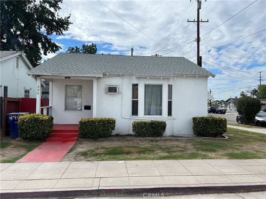 Don't miss the opportunity to make this house a home! This 2 bedroom, 1 bathroom 986 SqFt home on a 2,408 SqFt cornet lot home is in need of TLC to make it the true charmer it was meant to be. The attached garage is currently in use as a 2nd bedroom to maximize living space but could easily be tailored back to a garage or even a studio space -- whatever suits your needs best! This quaint home is oozing with opportunity as a beloved starter home or an easy investment and is ideally located near the 215 FWY. Don't wait to seize this opportunity of a well-priced investment!