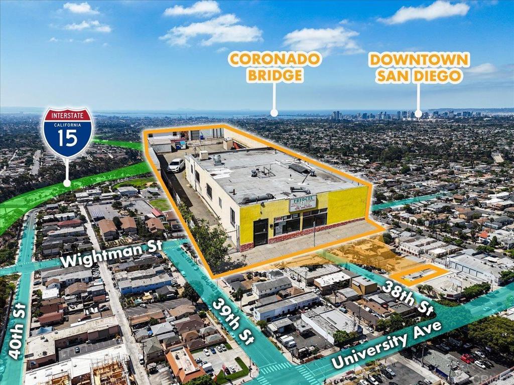 Don't Miss This Prime Commercial Opportunity in the Heart of San Diego! Centrally located just off University Avenue between the 805 and 15 freeways, this versatile 2,000+ sq ft building currently operates as a Philippine restaurant business but the space offers endless potential for a variety of uses. Inside, you’ll find a spacious layout with a fully equipped industrial kitchen, two large walk-in storage area, a dedicated dining area, and a front sales counter. The property includes two bathrooms, one guest-facing and one for staff, and a private back studio that could serve as an office or additional workspace. The gated parking lot accommodates multiple vehicles with convenient access from both the street and the alley. A large rear gate makes deliveries seamless. Situated in an area undergoing significant redevelopment, this property presents an outstanding investment opportunity in a rapidly evolving neighborhood. Whether you continue its current use or reimagine the space, the possibilities here are truly exciting.