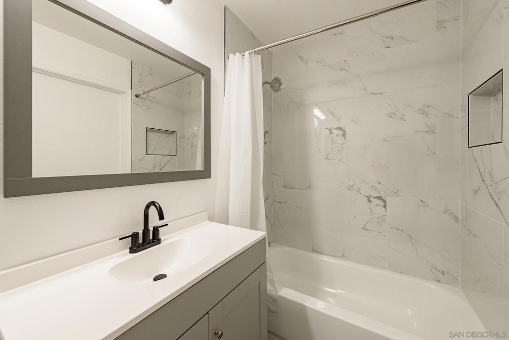 Pets Allowed! OWNER JUST SPENT THOUSANDS OF DOLLARS TO COMPLETE THE NEW LAMINATE AND TILE FLOORING, ALL NEW KITCHEN AND BATHROOM UPGRADED WITH GRANITE COUNTER TOP, NEW APPLIANCES AND FAUCETS, AND MUCH MORE! Condo is located on the ground floor in a Prime Location within the complex! Condo offers a peaceful retreat while being within walking distance of Hourglass Community Park, 5-minute drive to the Marine Base and San Diego Miramar College. Enjoy convenient access to Freeway 15, Mira Mesa Market Center, and many nearby amenities. The community boasts a sparkling pool, tennis court, and lush green surroundings. Don't miss out on this opportunity!
