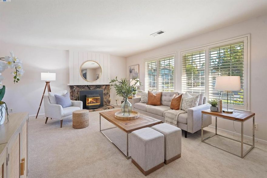 Welcome to 526 Malbec Court, located in Pleasanton’s desirable Vintage Hills neighborhood—just minutes from downtown and top-rated schools. Tucked away on a quiet, private court, this light-filled home offers 4 spacious bedrooms and 3 full bathrooms in a smart, open layout. Enjoy fresh interior paint and brand-new carpet throughout. Designed for entertaining, the home features two living areas—one with a cozy fireplace, the other with a wet bar and wood pellet stove. The kitchen includes a soft water hookup and dedicated drinking water line. Step outside to a beautifully landscaped backyard with a sparkling pool and plenty of room to relax or host. Additional highlights include a laundry chute, epoxy-coated garage floors, and a layout that supports both comfort and functionality. Enjoy walking distance to Tawny Park, Vintage Hills Elementary, and a nearby shopping center. Shadow Cliffs Lake is just a 5-minute drive away. Don’t miss this exceptional Pleasanton opportunity!
