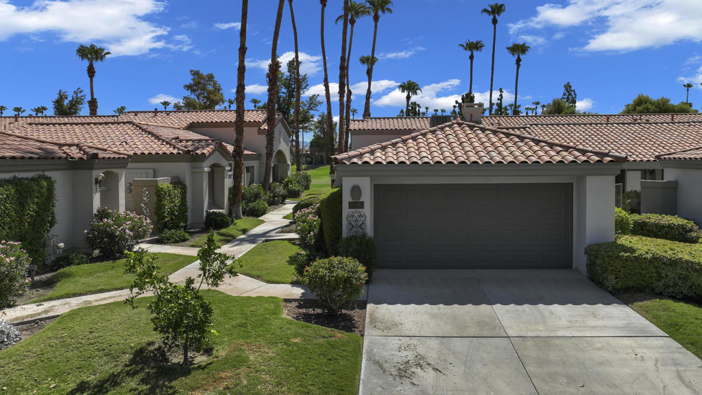 Welcome to this beautifully remodeled Champion III located on the 8th green of the prestigious Arnold Palmer Private Course at PGA West. With a serene mountain backdrop and stunning golf course views, this 3 bedroom, 2 bath condo offers the perfect blend of comfort, style, and desert elegance.Offered turnkey furnished, the home features thoughtful upgrades throughout. The kitchen has been completely renovated with sleek cabinetry, stainless steel appliances, quartz countertops, designer backsplash, and updated lighting. Vaulted ceilings and expansive windows fill the space with natural light, creating a warm and inviting atmosphere.The spacious primary suite includes a private courtyard retreat with a bistro set--ideal for morning coffee or evening relaxation. Both guest bedrooms feature brand new king-size beds, perfect for hosting family and friends. Additional upgrades include a brand new A/C (2025), new flooring throughout, and a Pelican water softener system.Step outside to your private patio and take in the breathtaking views of the mountains and manicured fairways--perfect for entertaining or simply enjoying the peace and beauty of desert living.Ideally situated near world-class golf, tennis, pickleball, hiking, shopping, and dining, this is your chance to own a move-in ready getaway in the heart of PGA West.