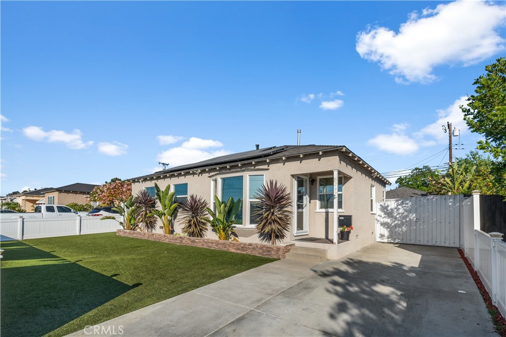8242 Summerfield Avenue is a beautifully renovated single-family home in a quiet and sought-after Whittier neighborhood. This property offers three bedrooms and one full bathroom within the main living area, along with a versatile bonus room that can serve as a family room, office, or additional living space. The detached garage includes a separate bonus room with a full bathroom, providing flexible options for guests, a home office, or recreational use.
The home features 1,028 square feet of living space situated on a 5,582 square foot lot. Recent upgrades include modern flooring, fresh interior paint, and recessed lighting throughout, creating a bright and welcoming environment. Energy-efficient dual pane windows, smart lighting controls, and a water softener system contribute to the home’s comfort and efficiency.
Central heating and air conditioning ensure year-round climate control, while the kitchen is equipped with a built-in dishwasher for convenience. The attic is insulated to enhance energy efficiency, and plumbing has been updated with copper and PEX materials to meet current standards. The roof is durable and well-maintained.
Outside, the property features a heated pool with a new pump and an outdoor pool shower, ideal for relaxation and entertaining. A newly installed front fence adds to the home’s curb appeal and privacy. The home also benefits from a fully paid-off solar panel system paired with an updated 200 amp electrical service, helping to reduce utility costs.
Located on a quiet street, this home provides easy access to local amenities including schools, parks, shopping centers, and major transportation routes, making it an excellent choice for comfortable and convenient living.