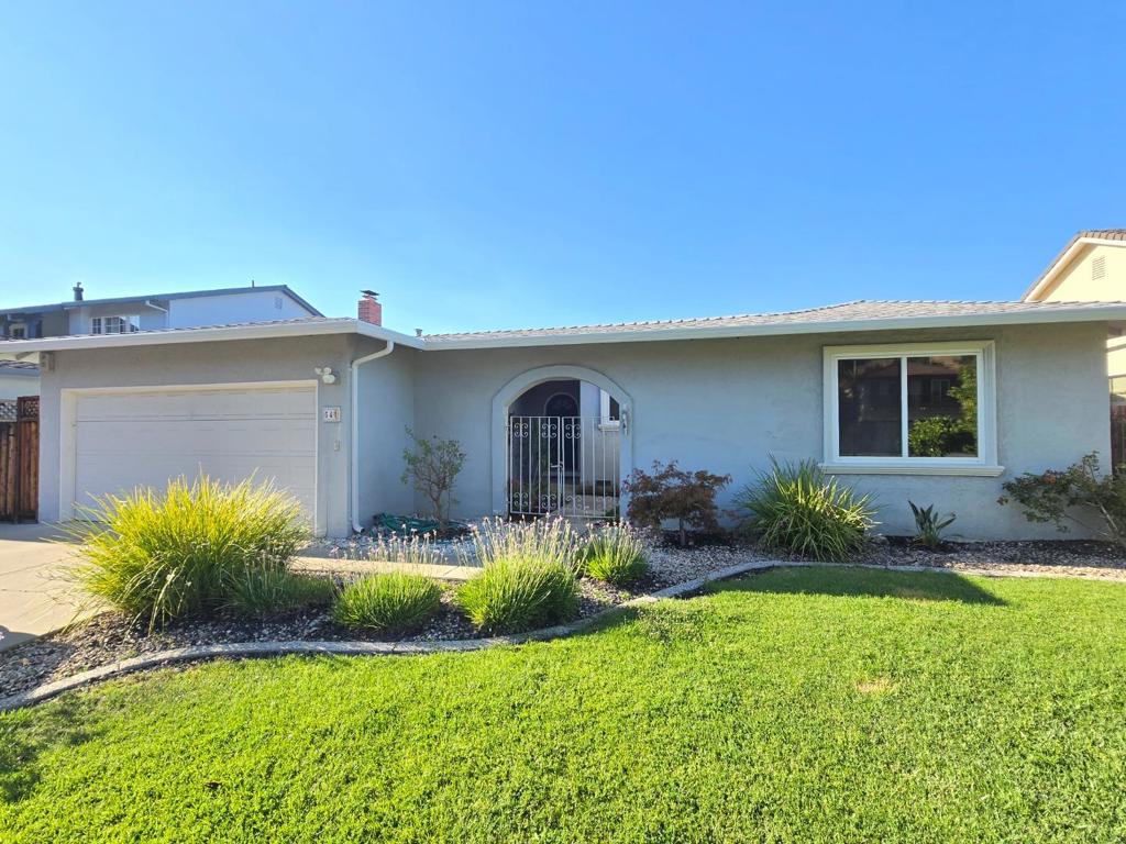 Welcome home to this spacious and lovingly maintained 4-bedroom, 2-bath home, situated near the scenic foothills in the desirable Santa Teresa neighborhood. The kitchen offers abundant cabinet and storage space, granite countertops, stainless steel appliances, and a picturesque view of the backyard. The generous primary suite features two closets, a private bath, high ceilings, and serene views of the sparkling pool. Multiple living areas include a living room, cozy family room, and a formal dining area perfect for entertaining or everyday living. Soaring ceilings and expansive windows fill the home with natural light and frame beautiful views of the backyard retreat. Step outside to a private oasis with an inviting in-ground pool and a charming pergola, ideal for outdoor dining, gatherings, or relaxing. Roof was installed with permits March 2024. Furnace was installed in July 2021 and serviced yearly. Additional highlights include dual-pane windows, central heating and A/C, washer and dryer, and an attached 2-car garage. Located in an award-winning school district, close to parks, hiking trails, and with easy access to highways 85 & 87, light rail, shopping, and more. Welcome home!