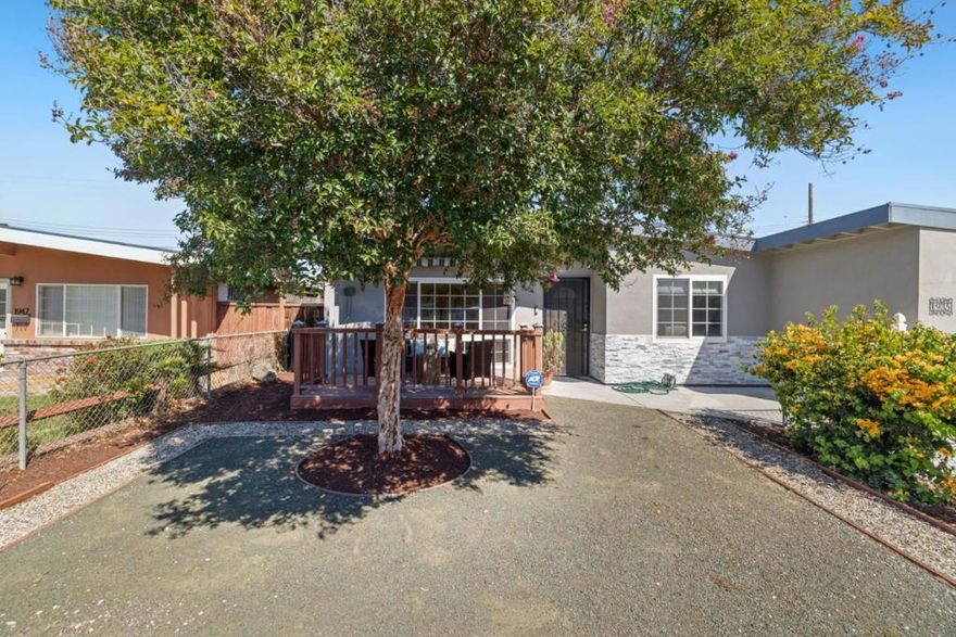 Situated in the heart of Santa Clara, this stunning mid-century modern home sits on a spacious lot with expansion potential. A stylish front deck with a retractable SunSetter awning welcomes you inside, where the sun-filled living room with soaring ceilings flows seamlessly into the eat-in kitchen. The home features three generously sized bedrooms and two bathrooms, offering both comfort and functionality.  Before the seller moved in, a full bathroom and a walk-in closet (~100 sq. ft.) were added with permits. The garage was remodeled with new epoxy flooring, and a whole-house water softener system was installed. The backyard was also renovated, with the grass removed, gravel added to create a sitting area.   Perfectly located near Caltrain, major freeways, and world-class employers such as Nvidia, Intel, and Apple, this home also provides convenient access to Santa Clara University, Levis Stadium, Santana Row, Valley Fair, Costco, and nearby parks. A rare opportunity to enjoy both modern comfort and Silicon Valley convenience.