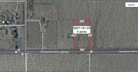 Photo of 5 Acres On Hwy 62 Near Sunfair Road, Joshua Tree, CA 92252 (MLS # 219142583DA)