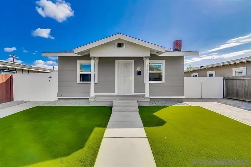 PRIME NORMAL HEIGHTS 3 on 1, steps to Adams Ave and countless attractions! This well maintained gem will pique ALL buyers' interests. Owner occupant opportunity given the lovely 3BR 1BA front home full of character and two charming 1BR cottages in the back. Investors looking for projects with rental upside in good locations, here you are. Small developers looking for great lots to do profitable ADU plays - 6400+ SF lot zoned RM 1-1 and in the SDA! Property was fully renovated in 2018 and the property went through and has: 3/1 new cabinets and counters, refinished hardwood floors, forced heating/cooling. Large cottage new roof, new 200amp electrical, new plumbing, new kitchen. Other cottage new electrical and plumbing. Call today!