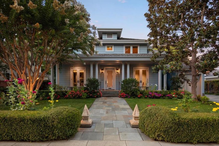 Custom home in the heart of Crescent Park designed by the globally acclaimed interior design firm ODADA, renowned for their refined approach to luxury. Completed in 2003, the result is a stunning property that embodies superb craftsmanship and meticulous attention to detail. Graced with custom millwork and luxurious finishes, designed to nurture a serene lifestyle. Four bedrooms upstairs, including a well-appointed primary suite. The enchanting backyard offers an oasis, complete with a soothing water feature, towering hedges for privacy, a heated outdoor living area, and a well-equipped al fresco kitchen. Additionally, hidden within the yard, a dedicated workshop awaits creative pursuits. Nestled in Crescent Park, a highly sought-after Palo Alto neighborhood known for its tranquility and top-tier schools. Just moments from downtown Palo Alto, Stanford University, major tech companies and Highway 101, this charming and vibrant home provides an ideal balance of sophistication and convenience.