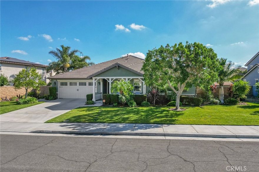 This stunning single-story pool home truly has it all — the kind of home that feels both warm and inviting, yet offers resort-style living every day. Every inch of this property reflects true pride of ownership, with thoughtful care and upgrades throughout. The landscaping of this home is one of a kind, creating a picture-perfect setting that enhances its beauty and charm from every angle. From the moment you arrive, you’ll notice the impeccable curb appeal and freshly painted exterior. Located in a quiet cul-de-sac within one of Eastvale’s most sought-after neighborhoods, this home sits in an award-winning school district and is surrounded by beautiful parks. Step inside and experience the “wow” factor — a spacious, open floor plan filled with high-end finishes and designer touches that make you feel instantly at home. The tandem garage provides plenty of storage space and features a brand-new water heater. The front windows are tinted for privacy and energy efficiency, keeping your home cool and comfortable year-round. Step outside to your personal paradise! The backyard is built for entertainment, featuring a sparkling pool perfect for those hot summer days, a custom-built BBQ area, and a covered patio ideal for gatherings. The combination of real and artificial grass offers both beauty and low-maintenance convenience, while a dedicated pool shed keeps everything organized and clutter-free. Homes like this rarely hit the market — especially single-story pool homes in Eastvale. With top-of-the-line upgrades, incredible landscaping, and a location that can’t be beat, this home is truly one to fall in love with. Don’t wait — your dream home is here!