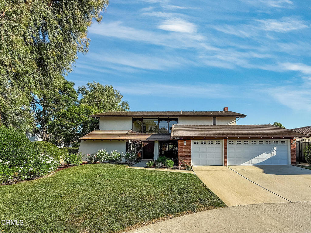 First time on the market in 45 years! Tucked away at the end of a quiet cul-de-sac in Westlake Village's highly sought-after First Neighborhood, this lovingly maintained 5 bedroom, 3 bathroom home offers a rare blend of timeless charm, tasteful updates, and prime location.Upon entry, you're greeted by soaring ceilings and a striking staircase accented by a rich, deep wooded banister a beautiful focal point that sets the tone for the home's warm, welcoming atmosphere. All five bedrooms are located upstairs, while the main level features a spacious living room with cherrywood laminate floors, a formal dining room, and a convenient powder room. The kitchen was remodeled just three years ago with granite countertops and updated cabinetry, complemented by new carpet in the living room and on the stairs. Granite counters continue in the upstairs bathrooms, and a newer furnace ensures year-round comfort.The backyard opens directly to the lush greenbelt, creating a peaceful retreat ideal for entertaining, gardening, or relaxing. A 3-car garage, beautifully landscaped garden, and highly walkable setting add everyday convenience.Located within walking distance to the neighborhood park, community pool, award-winning schools, places of worship, Westlake Lake, and The Stonehaus, this home has been the backdrop for decades of treasured family gatherings and holiday celebrations, and is ready to welcome its next chapter.