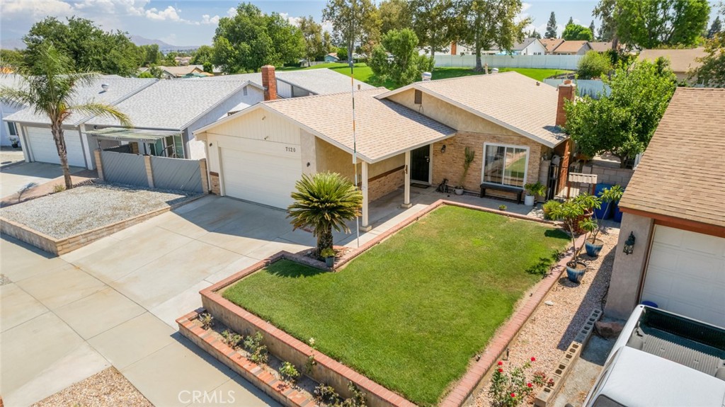 Don't miss out on this perfect starter home! Great opportunity to make this home your own by adding your personal touches. Living area is very open and great for family gatherings. Mini Splits in 2 bedrooms and in Dining area. Perfect for when you don't want to run the central air through the entire home. Great curb appeal, Fruit Trees & 2 backyard patios perfect for entertaining. HOA provides a great park with a walking trail right behind the backyard. Roof was replaced 2 years ago, Water Heater in March and brand new Slider in Kitchen. Home is located close to shopping and schools.