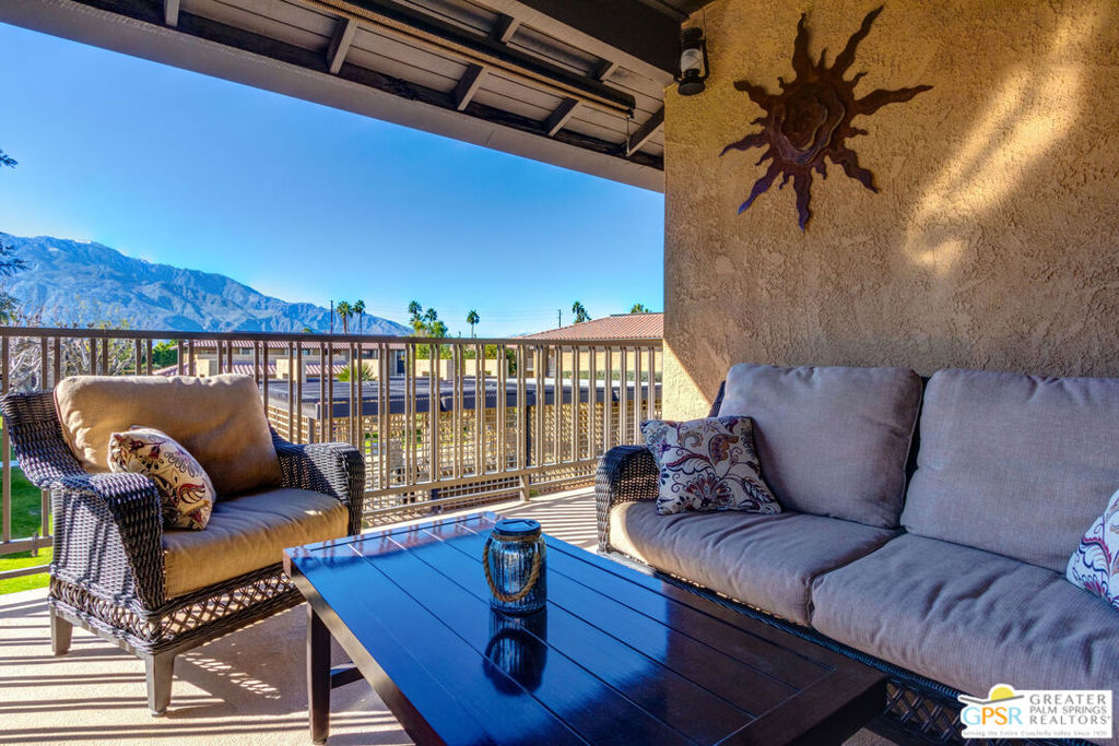 Unfurnished 1 year lease. Enjoy this great home with mountain views from living room and large patio. 3 Bedrooms, 2 bathrooms and laundry inside the unit. Located in a gated community with 3 pools and 3 spas, fitness center, and tennis courts. Tenant responsible for utilities. Owner pays HOA. Water and trash included. Tenant to verify all info.
