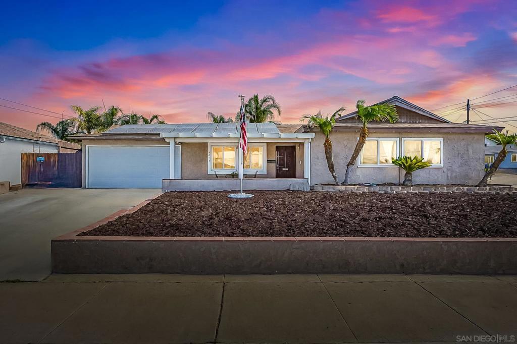 Welcome to this wonderful single-story home featuring 3 spacious bedrooms, 2 full bathrooms, and an inviting open floor plan designed for modern living. The heart of the home boasts a bright and airy living space that flows seamlessly into the dining area and kitchen. You'll love the large bonus room, making the square footage around 2000 Sq Ft. Step outside to your private backyard oasis with a sparkling pool, perfect for summer fun and year-round enjoyment. All of this and owned solar! Conveniently located near schools, Santee Lakes, Carlton Oaks Golf Course, shopping, and dining. Don’t miss the opportunity to make this versatile and stylish home yours.