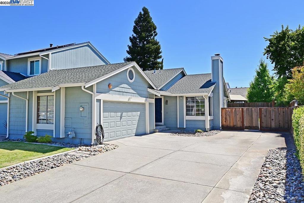 Step into this delightful single-story duet featuring 3 bedrooms, 2 bathrooms, 2 car garage and 1,120 sq. ft. of comfortable living space. A cozy fireplace adds warmth and charm to the inviting living area, perfect for relaxing evenings spent at home. Situated on a generous 5,650 sq. ft. lot, there's plenty of space to entertain, garden, or simply enjoy the outdoors. This community offers fantastic HOA amenities including a sparkling pool, soothing spa, tennis courts and a playground -- ideal for year-round enjoyment. Conveniently located in Livermore, this is a wonderful opportunity to own a home in a desirable neighborhood! Don't miss out on this lovely gem!