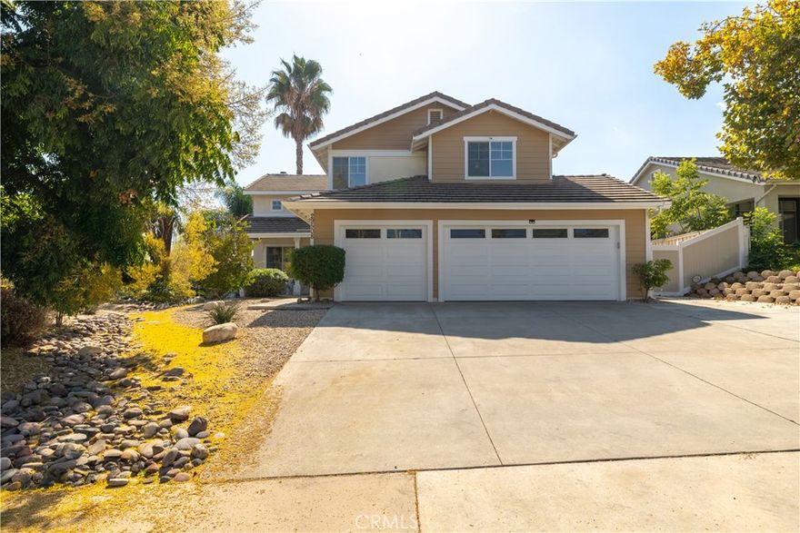 Welcome to 29508 West Wind Drive in Lake Elsinore! This beautiful two-story pool home is located in a wonderful family neighborhood and within walking distance to Rice Canyon Elementary School.
Featuring an open floor plan with formal living and dining rooms, this home is perfect for entertaining. The updated kitchen offers granite countertops, stainless steel appliances, and open shelving to beautifully display your favorite dishes, with space for a cozy breakfast table.
Downstairs, you’ll find a versatile office with a closet that can easily be converted into a fifth bedroom, along with a full bathroom and a laundry room conveniently located just inside the garage.
Upstairs offers four spacious bedrooms and two full bathrooms, including a large primary suite with a private bath.
Step outside to your backyard oasis, featuring a sparkling chlorine pool with heater—resurfaced just a few years ago—alongside a beautifully landscaped yard, Alumawood patio cover, artificial turf, and a fenced pool area. The expansive side yard provides additional space for storage or recreation, while the low-maintenance front yard enhances the home’s curb appeal.
The exterior was recently painted and there is plenty of leased solar panels and an electric tesla car charger will help keep energy costs low, this home perfectly combines comfort, style, and efficiency in a desirable Lake Elsinore location no HOA and low taxes! (Buyer to assume solar lease)