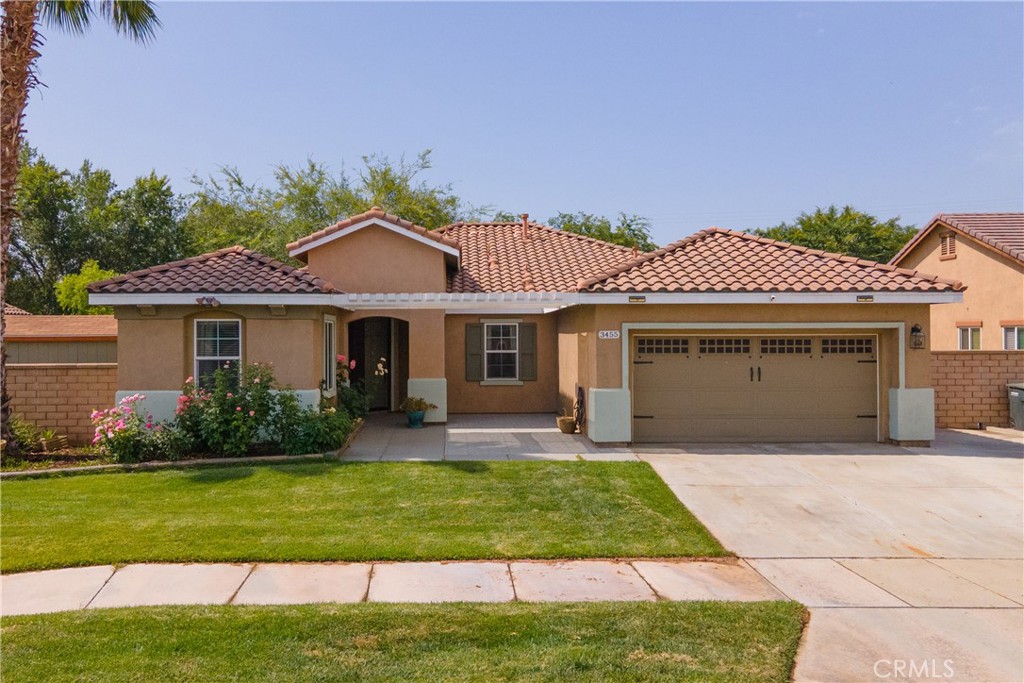 Beautifully Upgraded 4-bedroom Single Story home with office/potential 5th bedroom. Featuring 2.5 bathrooms and NO HOA with Low Taxes, this home offers both style and value! RV Potential and NO REAR NEIGHBORS! Step inside to find custom touches throughout, including elegant wainscoting, wood accents, upgraded light fixtures, and durable laminate flooring. The kitchen is a cook’s dream with a center island, and newer stainless steel appliances — perfect for entertaining! The spacious primary suite is your private retreat, featuring two walk-in closets and an elegant ensuite bathroom with dual sinks, a soaking tub, and a separate walk-in shower. Enjoy meals in the stunning formal dining room, ideal for family gatherings. The front courtyard is lush and inviting, while the backyard is a true retreat with no rear neighbors, a shaded wrap-around patio, cool decking, garden boxes, mature trees, and large side yards — offering plenty of space and privacy. RV potential adds even more value. Located near shopping, dining, and schools, this unique property blends comfort, convenience, and charm. Don’t miss your opportunity to own this one-of-a-kind home in a prime Hemet location!