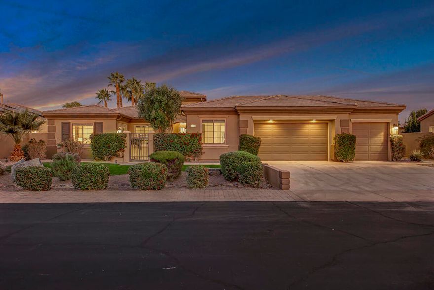 Welcome to Montage at Santa Rosa Coachella Festival Fans Favorite Resort Style place to be! Historical and forward performing luxury short term rental (STR) investment opportunity in this fabulous fully furnished, improved home with ideal location & only 2 neighbors Mountain views and great privacy. Features 5 spacious bedrooms, 3 baths. Multiple indoor & outdoor entertainment w/oversized Pool. Spa w/ waterfall features & monster pool slide, mist system -26' putting green, bocce & basketball game court area, expansive patio deck, BBQ island & cozy firepit. Move the party indoors to the amazing Arcade Game Room w/ Pool Table, Air Hockey full size Arcade games, Golden Tee, Pacman & more! Open concept kitchen w/wet bar, 2 granite islands, dining & living area with Lg screen TV, fireplace & wet bar make indoor guest gatherings a breeze with French doors leading to your private resort, perfect for indoor or outdoor dining with all the luxury amenities to accommodate your entire group of friends & family with ample parking, walking distance to Coachella / Stage Coach, Polo & plenty of Golf, Dining and Shopping! Welcome to your private STR Resort!
