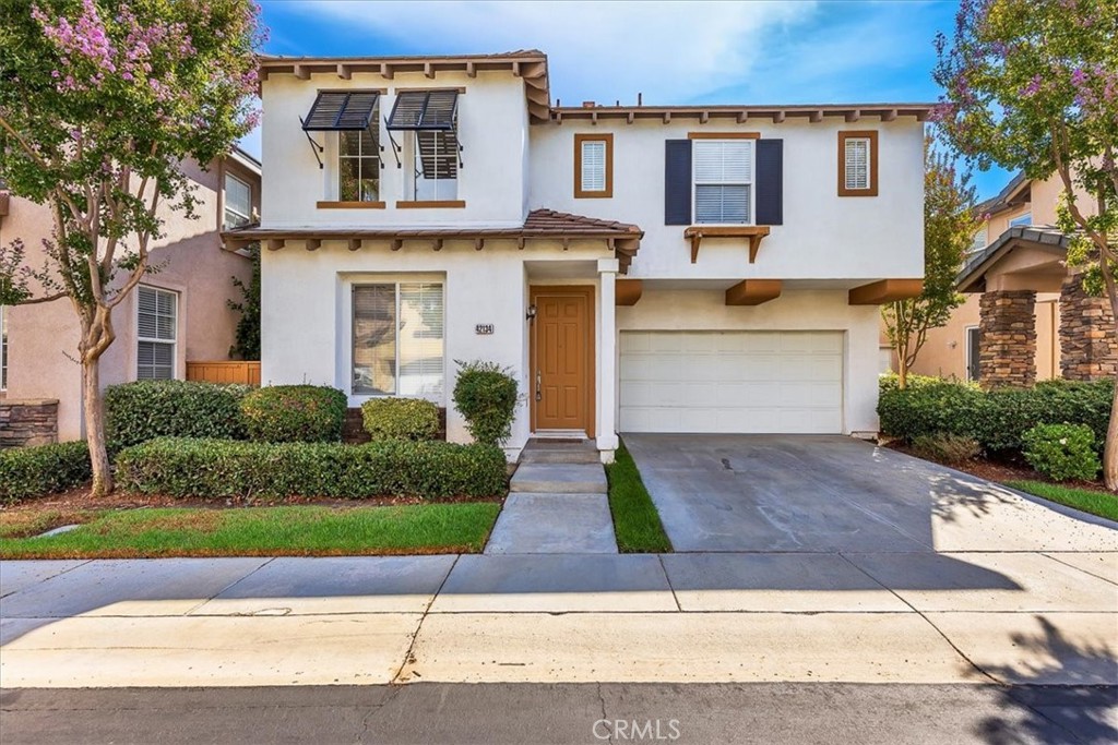 Welcome to this beautiful two-story single-family home located in the highly sought-after gated community of Sycamore Creek in Temecula. This private neighborhood offers wonderful amenities including a community pool and playground, making it a great place to call home. It is conveniently located near Temecula Elementary School and Margarita Middle School.
As you arrive, you’ll notice the attached two-car garage with brand new epoxy painted floor and a low-maintenance backyard finished entirely in concrete, perfect for entertaining or relaxing without the upkeep.
Inside, the home has been freshly painted in neutral colors and features upgraded laminate flooring with brand new carpet upstairs. The entry opens to soaring vaulted ceilings in the living room, creating a bright and welcoming atmosphere. Just off the living room is a formal dining area, ideal for gatherings and special occasions. The spacious family room includes a cozy fireplace, ceiling fan, and several large windows with faux wood blinds that fill the space with natural light. The kitchen is well-designed with plenty of cabinets and counter space, an island for extra prep and seating, a dishwasher, and newly installed white stove and microwave. A convenient guest half bathroom is also located on the first floor.
Upstairs, a large loft with open railings overlooks the living area, providing the perfect space for a home office, media room, or playroom. This level also offers two generously sized secondary bedrooms, a full hall bathroom, and a laundry room for added convenience. The primary suite is spacious and inviting, featuring a walk-in closet with custom built-in cabinetry. The primary bathroom is designed with comfort in mind, offering dual sinks, a soaking tub, and a separate walk-in shower.
Additional highlights include low special assessments and a $180 monthly HOA fee. This home is ideally located near excellent schools, shopping centers, restaurants, and Temecula’s award-winning wineries. With its move-in ready condition, thoughtful upgrades, and fantastic community amenities, this property is a wonderful opportunity for anyone looking to settle in Temecula.