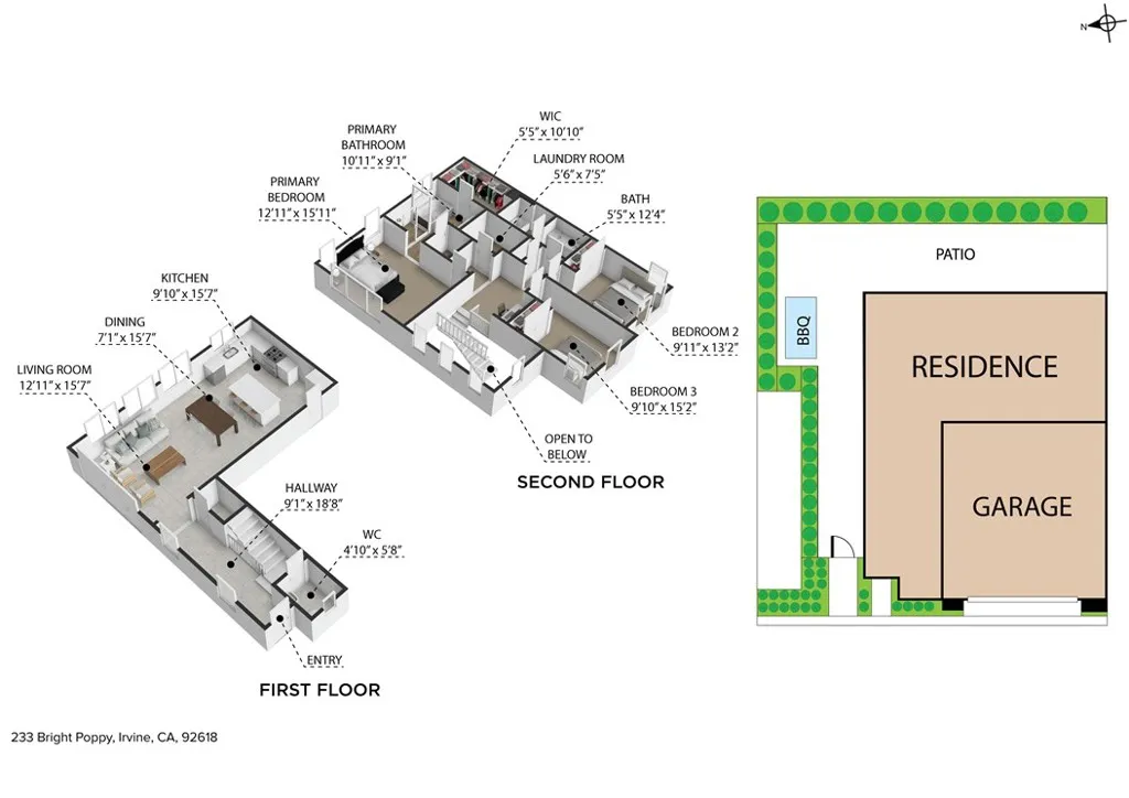 Irvine, California 92618, United States, 3 Bedrooms Bedrooms, ,3 BathroomsBathrooms,Residential,Active,153371