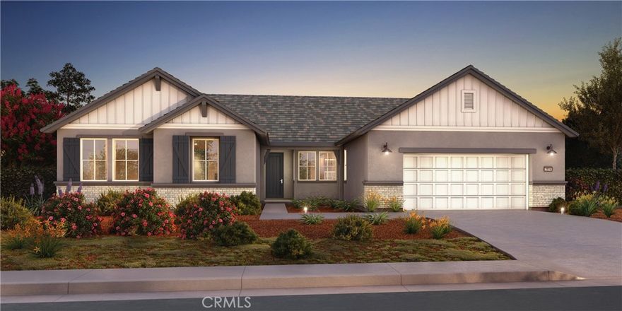 NEW CONSTRUCTION! “There is Simply Nothing Like It” Countryside Estates friendly environment with scenic views and Open spaces. Nestled on a sprawling 20,000 sq. ft. homesite. Step into luxury with The Pinehurst floorplan at Countryside Estates, perfectly situated in the vibrant community of Jurupa Hills. With the Spacious layout this floorplan possesses an expansive, seamless open concept, with a great extent of possibilities of In-door out-door living and entertainment. This remarkable property boasts an expansive backyard, perfect for hosting memorable gatherings, or simply relishing tranquil moments with family and friends. The gourmet kitchen, equipped with cutting-edge appliances, elegant Cashmere Thermofoil Cabinetry, spacious designer quartz countertops, and significant storage, serves as a perfect haven for culinary enthusiasts and social gatherings. Experience sophistication underfoot with designer 12x24 tile, and plush carpeting thoughtfully integrated throughout the home. Envision building family traditions or creating treasured memories in this refined and practical space. The opulent primary suite boasts a sliding door that opens to the backyard, to begin your day with a peaceful cup of coffee, immersed in the enchanting allure of serene mornings. This home is enveloped in the refreshing embrace of country air. The suite is complemented by a luxurious en-suite bathroom, thoughtfully designed with dual walk-in closets, two sinks, seamlessly blending practicality with sophistication.