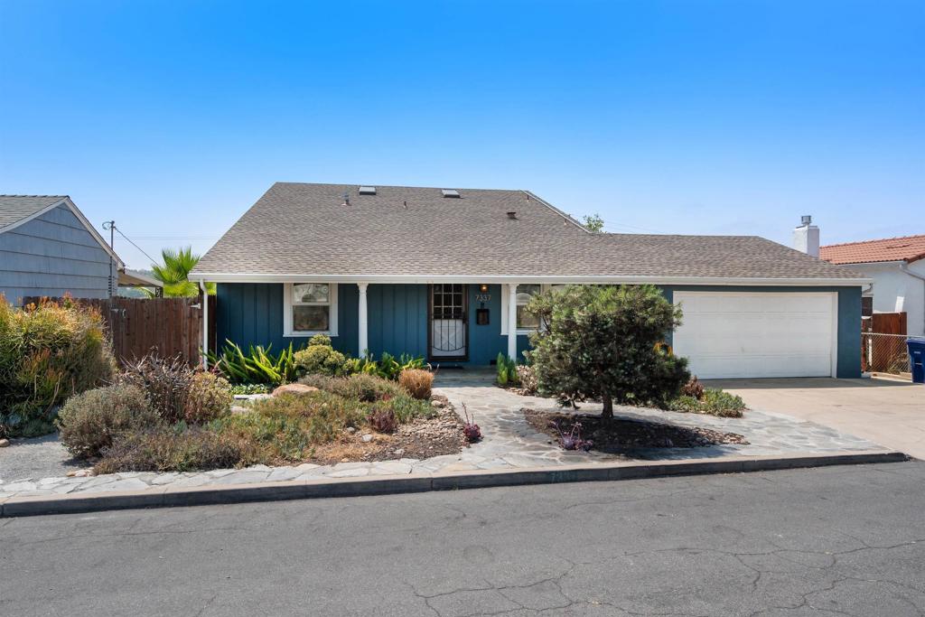 CHARMING LA MESA GEM WITH GOURMET KITCHEN, SWEEPING VIEWS AND SOLAR!! This beautifully appointed 4BR/2BA home offering 1,887 sq.ft. of stylish living in the sought-after University Park neighborhood of La Mesa. Step inside to discover a stunning gourmet kitchen featuring stainless steel appliances, rich slab granite countertops, a designer backsplash, and an abundance of natural light perfect for everything from weeknight dinners to weekend entertaining. The spacious primary bedroom boasts serene southwest-facing views, creating a relaxing retreat at the end of the day. The versatile layout includes two bedrooms, a home office or 4th bedroom, and a full bathroom on the main level, while the lower-level dining and family rooms opens seamlessly to the side and rear yards-ideal for indoor-outdoor living. A handy 120 sq. ft. storage shed offers extra space for hobbies, tools, or seasonal decor. Owned solar panels help keey electricity bills low, adding long-term value and efficiency. Surrounded by friendly neighborhors, local parks, and La Mesa Village charm, you'll be moments from coffee shops, boutiques, and signature events like the Farmer's Market and Classic Car Show. This home is also close to top-rated schools including Helix Charter High and La Mesa Arts Academy. This is more than a home- it's your gateway to the best of La Mesa living.