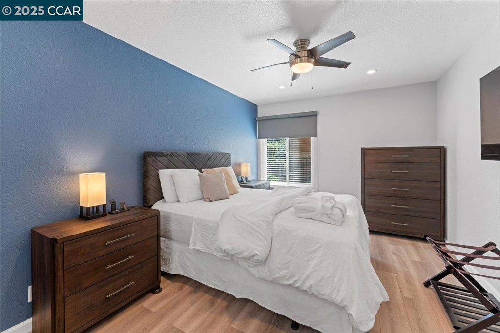 Unbeatable Seller Offer! H.O.A Dues Paid For 1 Year to Buyer! Excellent maintained, modern style upgraded, 2 bed/ 2 bath condo, in a newly developed neighborhood. No secret damages! move right in. Close proximity to Albany, Berkeley, and El Cerrito. Located in prime public transportation line of San Pablo Avenue for easy access to get around the bay. Brand new police department and regional training center across the street provides safe and secure living, as well as secured gated parking. Multiple new developments being built all along the neighborhood makes this a prime up and coming location. Walking distance to multiple exotic cuisines, entertainment, shopping, creek walk trails, and business commuting. Large 1015 square feet of living space with upgraded bathrooms featuring new, tank-less, elongated, smart, bidet toilets. Remote flush! Enjoy the open kitchen and large living room flowing to the full outdoor patio for outdoor lounging. Thousands spent in upgrades. Complete sunlight control with room darkening, roman shades, coupled with 2inch wood slatted blinds. Ceiling Fans in each room for temp control. New, recessed, lighting system lets you set the mood of each room for optimal comfort. This modern high-tech condo is one of a kind and a great investment.