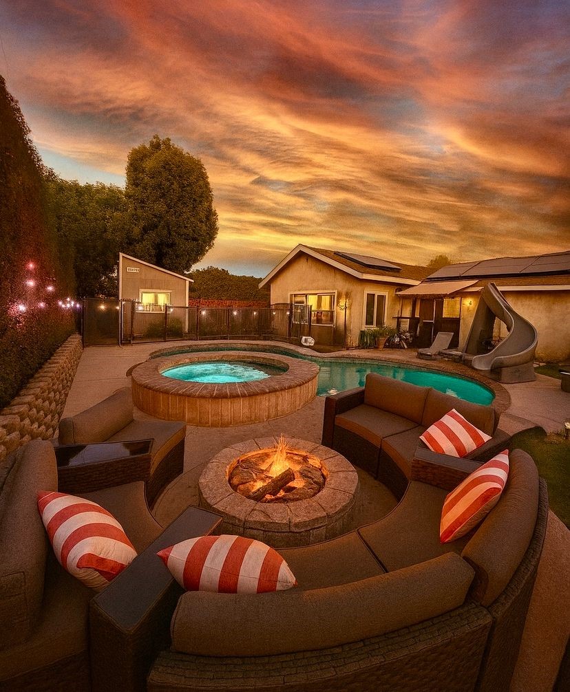 Welcome to 23921 Hamlin St, West Hills!
This stunning 5-bedroom, 3-bathroom pool home has been thoughtfully upgraded inside and out, blending modern efficiency, comfort, and style.
Key Features & Upgrades:
Energy & Efficiency: Fully-Paid-Off solar system and a brand-new 20 SEER, 5-ton AC unit for comfort and energy savings.
Outdoor Living: Resort-style pool upgraded with Pebble-Tec finish and Pentair system, plus a fully finished pool house with AC ideal for entertaining, guests, or a private retreat.
Smart & Secure: 2025 ADT security system, MyQ garage door opener with video camera surveillance, EV auto-dedicated circuit with dual charging port.
Interior Comfort: Master bath with a luxurious steam shower, bathrooms tastefully upgraded, spacious 5-bedroom floor plan with room for family and guests.
Garage & Storage: Garage finished with drywall, epoxy flooring, and built-in cabinets.
Upgrades & Maintenance: Electrical panel upgraded from 100amp to 200amp, freshly painted eaves.
Prime West Hills location! Convenient to top-rated schools, parks, shopping, dining, and freeway access.
This exceptional property truly has it all .. space, upgrades, style, and a backyard oasis ready for summer living!