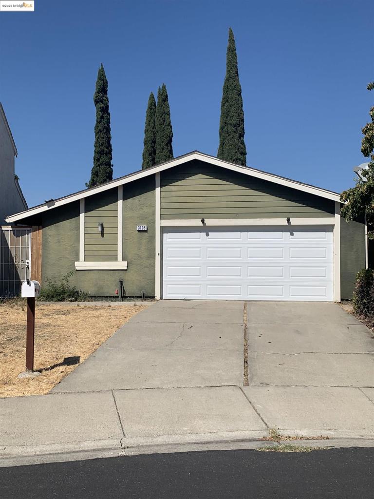 Beautiful, single house located in the city of Antioch, near BART station. • Fabulous 3 Bedroom, 2 Bathroom home with 2 garage. Living space 1637 sq ft, lot is 4500 sq ft. • Good kitchen cabinets, Stove, Oven, dishwasher. • Spacious yard with patio. • Short distance to Bart station in Antioch. • Easy and fast Freeway Access to Highway 4/ 242/ 162. • Very convenient location, close to shopping, restaurants, and all amenities
