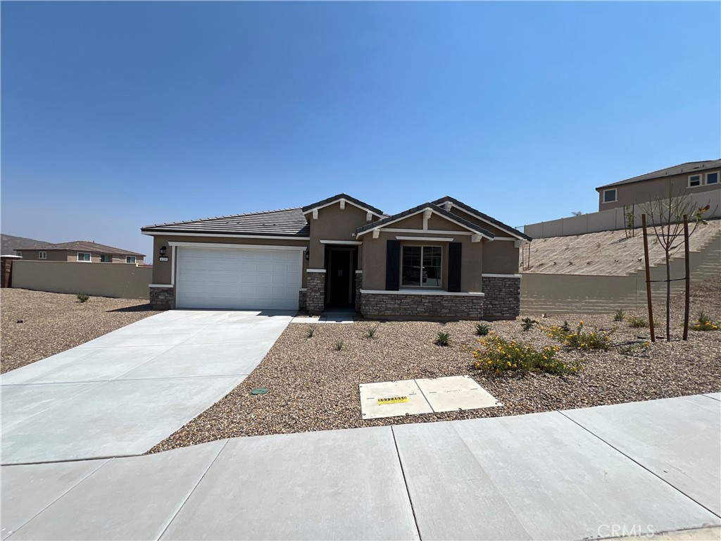 Brand new construction located on a corner lot in a newly developed residential community. This single-story single-family home features 4 bedrooms and 3 full bathrooms, with an open-concept floor plan and integrated great room. The kitchen, dining, and living areas provide a functional layout suitable for various living arrangements.
Energy-efficient features include a solar energy system (owned or leased – verify with listing agent). The property also includes a 2-car attached garage.
Situated on an elevated lot, the home offers area views. The backyard is currently unfinished and is scheduled for completion (timeline to be confirmed by landlord/owner).
The community includes access to new amenities, including a pool. A public school is located nearby (confirm with local district for attendance boundaries).
All information deemed reliable but not guaranteed. Tenant to verify all details to their satisfaction.