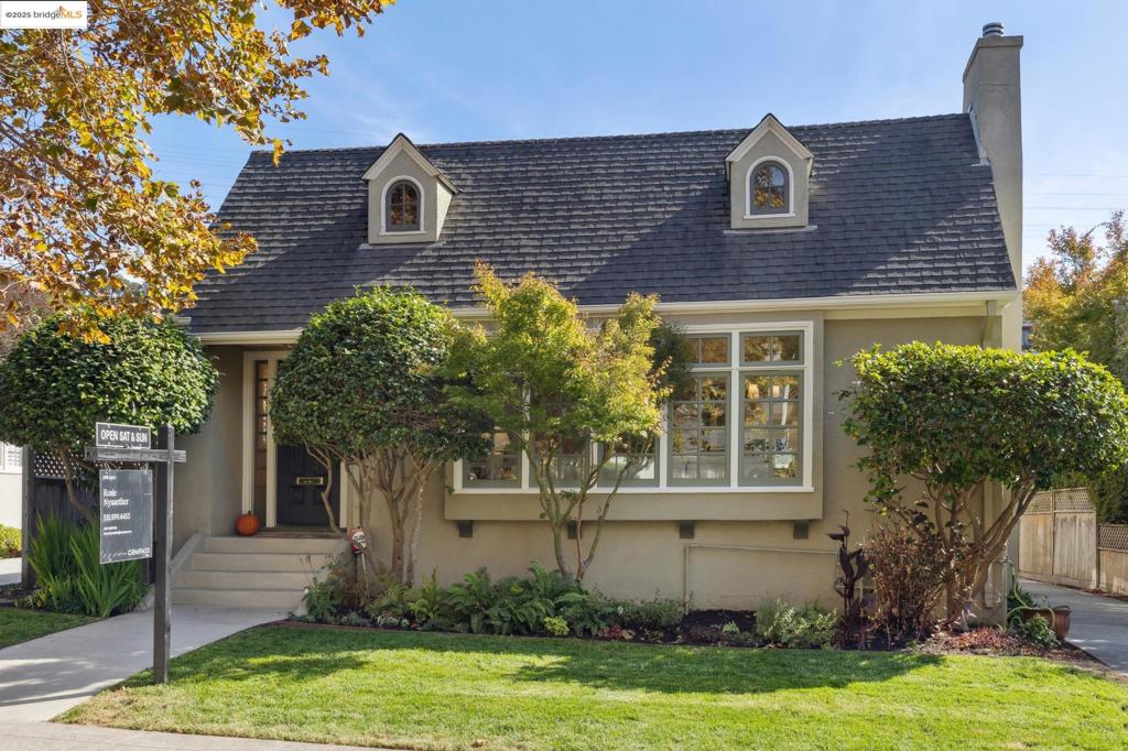 Welcome to this rare 2-bedrooms, 2-baths home, located on popular Trestle Glen,  just moments from the vibrant Lakeshore shops and eateries. A thoughtfully designed floorplan on one easy level, this home features a spacious kitchen with a center island and cooktop, opening to a cozy family room or office retreat. The lovely formal dining room with built-in hutch is perfect for gatherings, adding timeless character and function.       Enjoy seamless indoor-outdoor living with a private rear patio, ideal for morning coffee or evening relaxation. The converted garage studio — complete with vaulted wood-paneled ceilings, French doors, and brand new carpet — offers a wonderful flex space for workout, creative projects, or a home office. Charming, comfortable, and beautifully presented — welcome home!