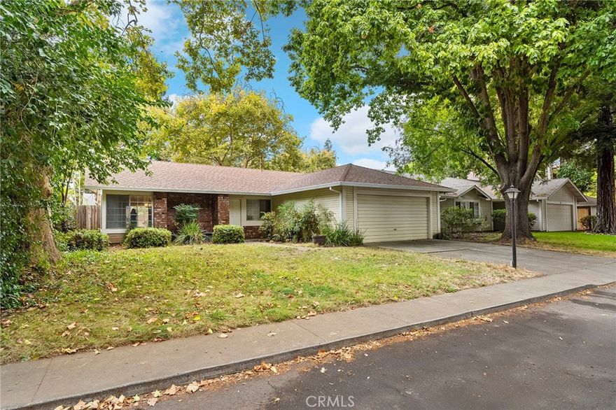 Welcome to Brynwood Park!  Located in sought-after West Chico, this charming property is just minutes from downtown

and CSU Chico—making it easy to enjoy local restaurants, shops, and conveniences while still coming home to a peaceful neighborhood setting with streets lined with mature trees and Victorian light posts.  Step inside to soaring vaulted ceilings, a stunning bay window that frames the front yard,

and an open floor plan that feels bright, comfortable, and spacious the moment you walk through the door. 



The fully equipped kitchen will delight any home chef with its classic wood cabinetry, subway tile backsplash, stainless steel sink, dishwasher, and electric range.  The kitchen provides an upgraded space to make those cozy holiday meals for your loved ones this winter. 



The expansive primary suite is a true retreat, featuring a generous closet and an en suite bath with dual sinks and a large shower/tub combination. Two additional guest bedrooms and a quaint dining area provide flexibility for family, visitors, or a home office.  The home offers a newer A/C system for comfort year-round, an attached 2 car garage with plenty of storage and a private backyard with a newer wood fence wrapping the perimeter. 



Nestled in a quiet, tree-lined neighborhood while still close to all of Chico’s amenities, this Brynwood Park home offers the best of both worlds—seclusion and convenience. Don’t miss the opportunity to make it yours!