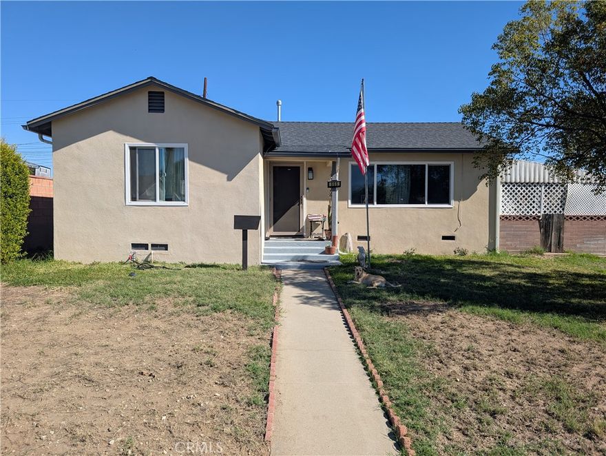 Stunningly Remodeled Pomona Home with High-End Upgrades.  Discover a beautifully transformed 2 bedroom, 2- bathroom residence in Pomona, where no detail has been overlooked.  Situated on a generous 8,000 square-foot lot, this 1,400 Square foot home has undergone a comprehensive to to bottom renovation, combining classic charm with contemporary luxury. Step inside to a fresh, modern interior, featuring all-new flooring that flows seamlessly throughout the entire house.  The completely remodeled kitchen is a chefs dream boasting bran new countertops and cabinetry.  Both bathrooms have been fully upgraded with new vanities and fixture, and modern stone creating a spa-like retreat.  The exterior has been enhanced with new windows and doors, which not only improve the home's aesthetic but also boost energy efficiency.  A newer roof provides long-term security and protection ensuring years of worry-free living.  The expansive 8,000 sq ft lot offers a large yard with endless possibilities for entertaining, gardening or creating your perfect outdoor oasis.  All located on private street.   Must have a permit or guest pass to park on Mountain Ave.  You'll always have parking.