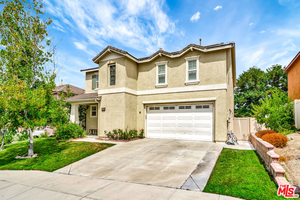 Absolutely charming, Fair Oaks Ranch residence, offering four bedrooms and three bathrooms, highlighting its LOW HOA and BEAUTIFUL BALCONY VIEWS, hits the market for the very first time and is now available. As you enter, the formal living room greets you with recessed lighting and tile flooring, cohesively flowing into the formal dining area featuring an abundance of natural light throughout. The spacious family room, opens to the kitchen, featuring a large beautiful island, granite counters, ample cabinet storage, and a walk-in pantry. On title, this property is shown as a three bedroom home but the office upstairs can easily be converted to a fourth bedroom by adding sliding closet doors. All bedrooms are well-sized and located upstairs. A very wide door entry leads you to the master bedroom featuring a foyer entry and a beautiful master bath that features a dual vanity, separate tub, walk-in shower, and huge walk-in closet. Additionally, the master bedroom has a wide balcony overlooking the beautiful community and mountain scenery. The backyard includes a covered patio and space to add a pool. This perfect four bedroom home also features FULLY PAID OFF SOLAR PANELS. The community offers an abundance of amenities such as a pool, water park, playground, community park, hiking/biking trails, sport courts, etc. The community has an elementary school serving TK-6th grade and is conveniently just minutes away from expanding shopping centers, restaurants, and the 14 freeway.