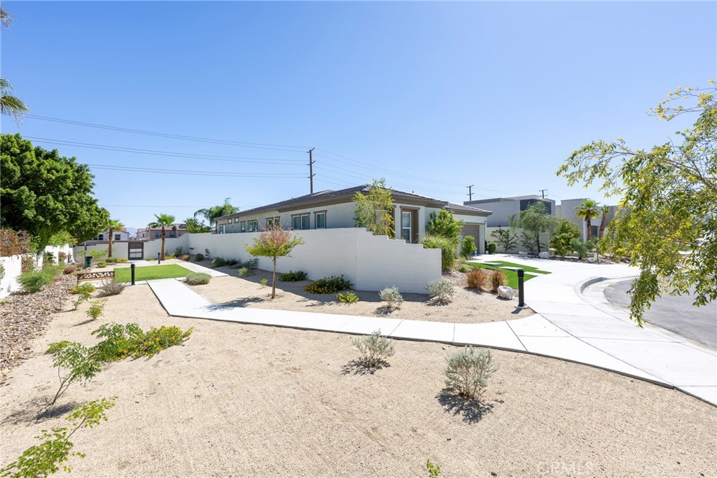 Take a look at this must-see, beautiful home nestled in the heart of Montage, Palm Desert. You are instantly greeted with pristine curb appeal with immaculate landscaping. Stepping into the courtyard, you will pass the private casita with it's own private entrance. This home boasts soaring ceilings and an open flooring concept that welcomes you from the moment you step inside. The spacious family room is located just off of the dreamy, gourmet kitchen with state of the art finishes and appliances. There is a huge island with seating for all your entertaining needs. All bedrooms are luxurious and spacious with custom window treatments and plenty of closet space. The bathrooms are sparkling with upgraded finishes and fixtures. The best part is when you decide to step outside to enjoy the yard that dreams are made of. Stylish patio, outdoor seating area and sparkling pool and spa. All of this and owned solar. Make this your new home today.